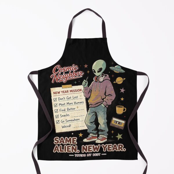 Item preview, Same Alien New Year Cosmic Neighbor designed and sold by NatalieJeans.