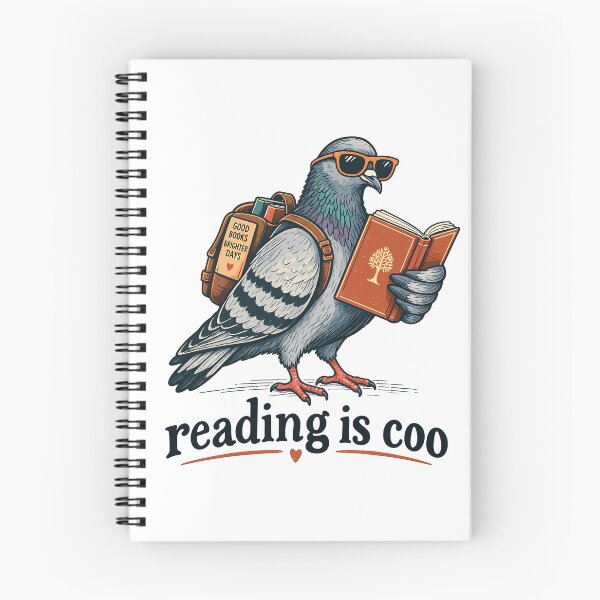 Item preview, Reading Is Coo Funny Dove Reading Book designed and sold by gordonbwyashop.