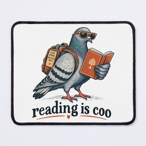 Item preview, Reading Is Coo Funny Dove Reading Book designed and sold by gordonbwyashop.