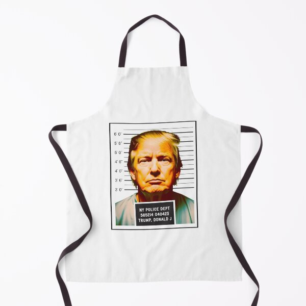 Aperçu de l'œuvre T-shirt humoristique avec une fausse photo d'identité judiciaire de Donald Trump - Fausse photo d'identité judiciaire de Trump à caractère politique créée et vendue par Anja Gillette.