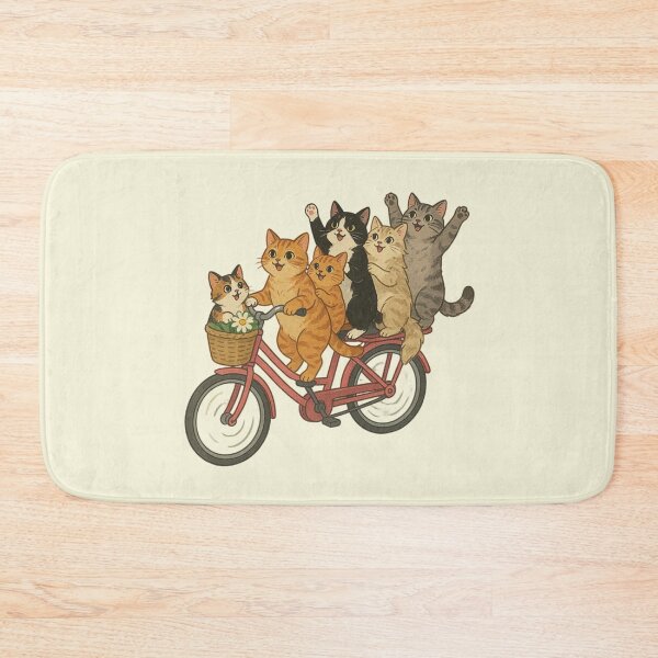 Item preview, Cats on Bicycle designed and sold by chillaxcats.