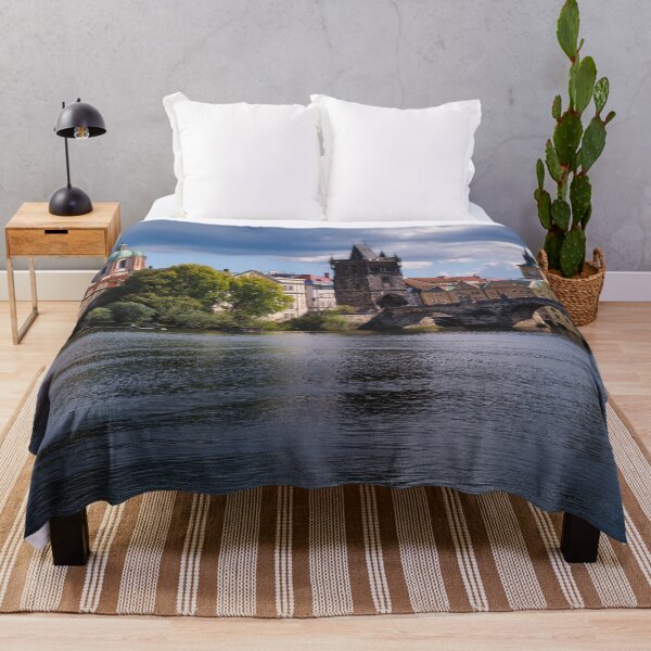 Item preview, Panoramic view of Charles Bridge and Old Town Prague across the Vltava River designed and sold by RastislavS.