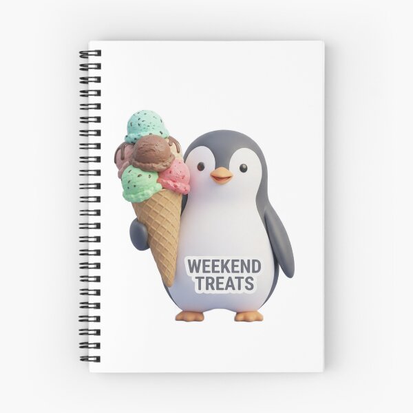 Item preview, Minimalist Sweet Weekend Treats Penguin Art designed and sold by meghnad.