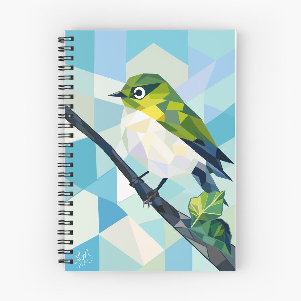 Item preview, Geometric Silvereye – Western Australia Bird Art designed and sold by WildPaletteMM.