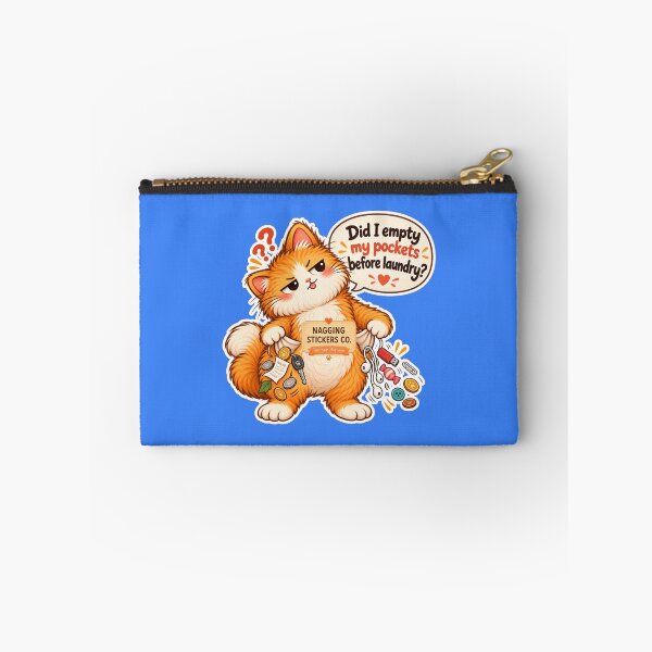 Item preview, NAGGINGCAT3 BY NAGGINGSTICKERSCO.DID I EMPTY MY POCKETS BEFORE LAUNDRY? MUNDANE COLLECTION | ELECTRIC BLUE Edition | No.06 designed and sold by LaMaisonOfMY.