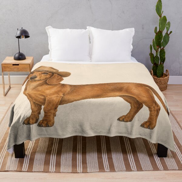 Item preview, Dachshund Wearing Cowboy Hat Western Wiener Dog designed and sold by Yellowriversss.