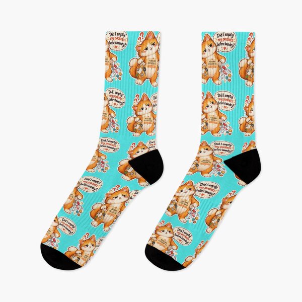Item preview, NAGGINGCAT3 BY NAGGINGSTICKERSCO. DID I EMPTY MY POCKETS BEFORE LAUNDRY? MUNDANE COLLECTION | AQUA Edition | No.06 designed and sold by LaMaisonOfMY.