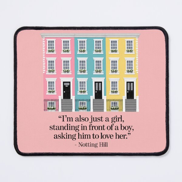 Item preview, Pastel Townhouses and a Notting Hill Quote designed and sold by Ribeiro-Art.