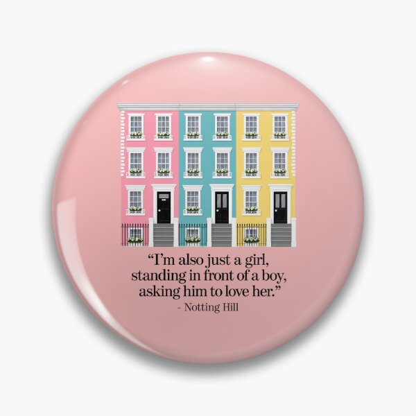 Item preview, Pastel Townhouses and a Notting Hill Quote designed and sold by Ribeiro-Art.