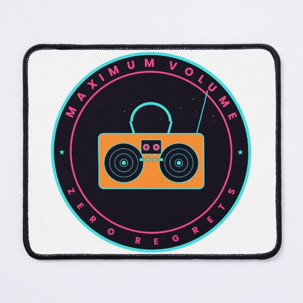 Item preview, Maximum Volume Zero Regrets Retro Boombox 80s T-Shirt designed and sold by Mega-Shopping.