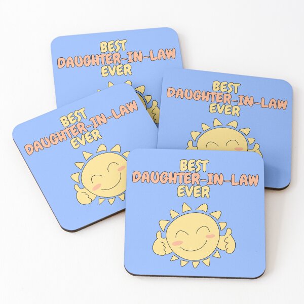 Item preview, BEST DAUGHTER-IN-LAW EVER Cute Sun Pastel Blue designed and sold by HugSomeNettles.