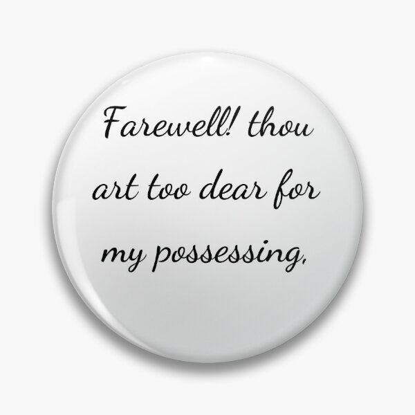 Item preview, “Farewell! thou art too dear for my possessing,” - handwriting black designed and sold by ariksworld.
