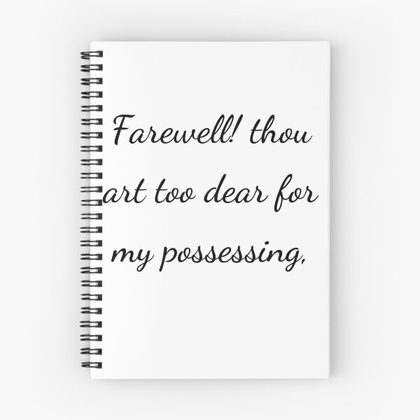 Item preview, “Farewell! thou art too dear for my possessing,” - handwriting black designed and sold by ariksworld.