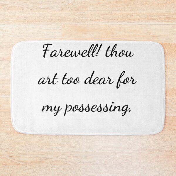 Item preview, “Farewell! thou art too dear for my possessing,” - handwriting black designed and sold by ariksworld.