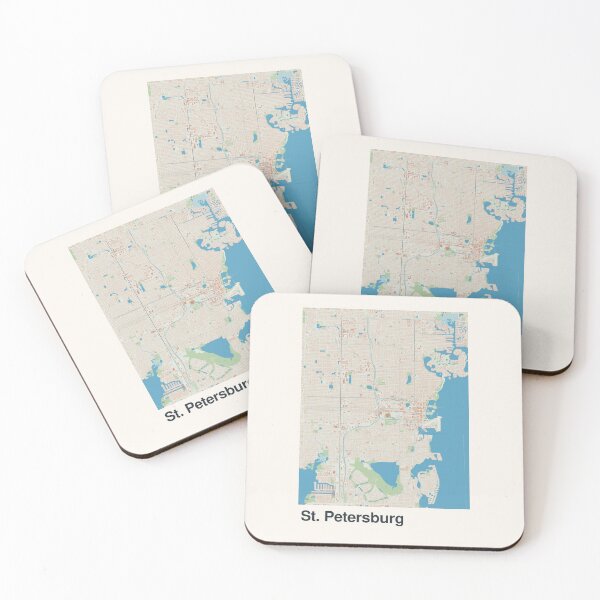 Item preview, St. Petersburg Minimalistic Map Art designed and sold by MapsNerd.