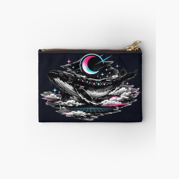 Item preview, Synthwave Sumi-E Cosmic Celestial Sky Whale designed and sold by KungPowUnicorn.