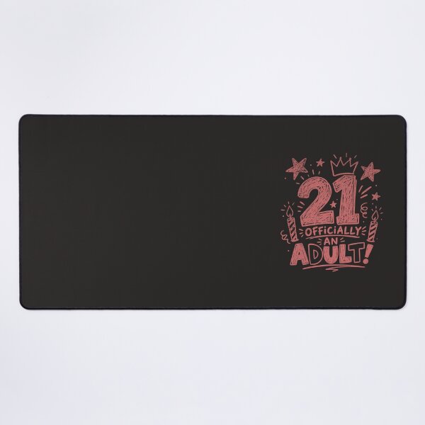 Item preview, Funny 21st Birthday Officially An Adult designed and sold by Studio Bootleg.