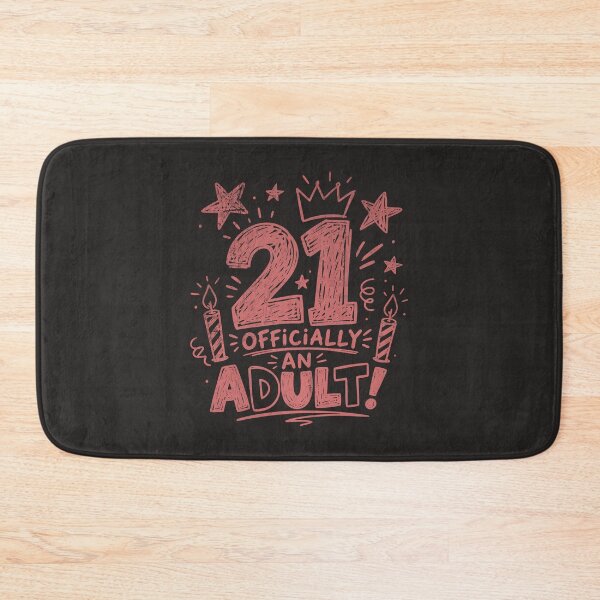 Item preview, Funny 21st Birthday Officially An Adult designed and sold by Studio Bootleg.