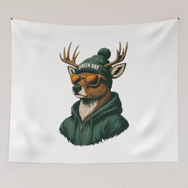 Item preview, Cool Deer Beanie Sunglasses Hoodie Graphic designed and sold by MeneesStefano.