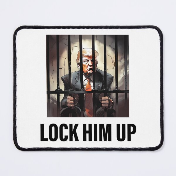 Item preview, Lock Him Up Sticker - Anti Trump designed and sold by Anja Gillette.