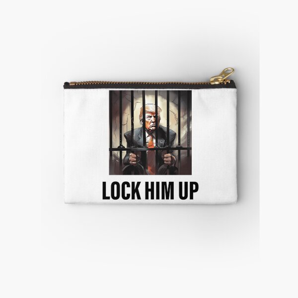 Item preview, Lock Him Up Sticker - Anti Trump designed and sold by Anja Gillette.