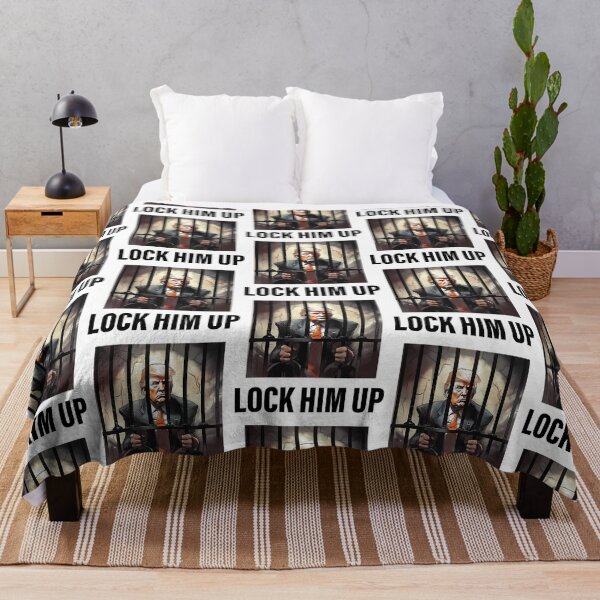 Item preview, Lock Him Up Sticker - Anti Trump designed and sold by Anja Gillette.