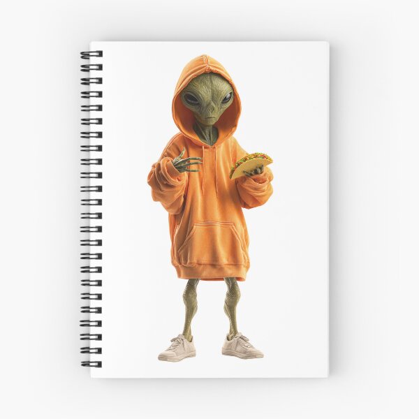 Item preview, Alien in Orange Hoodie  designed and sold by LuxChu.