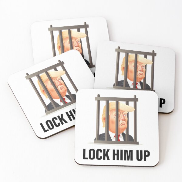 Item preview, Lock Him Up Sticker - Anti Trump designed and sold by Anja Gillette.