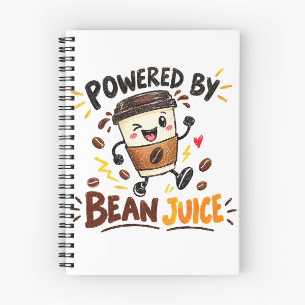 Item preview, Powered By Bean Juice Coffee Humor T-Shirt Graphic designed and sold by BELEAFCREATIV1.