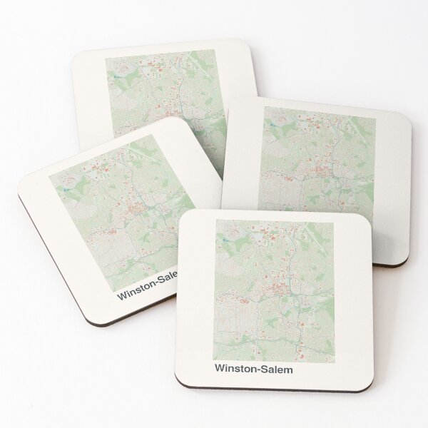 Item preview, Winston-Salem Minimalistic Map Art designed and sold by MapsNerd.