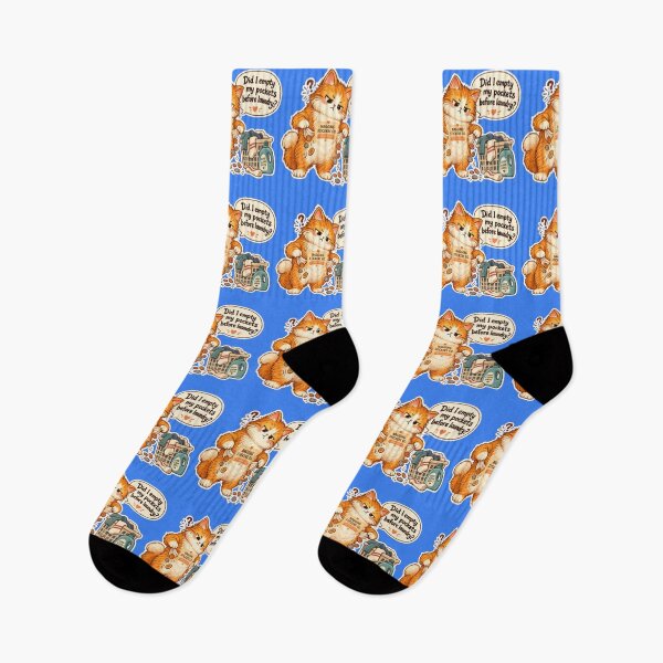 Item preview, NAGGINGCAT3 BY NAGGINGSTICKERSCO. DID I EMPTY MY POCKETS BEFORE LAUNDRY? MUNDANE COLLECTION | ELECTRIC BLUE Edition | No.07 designed and sold by LaMaisonOfMY.