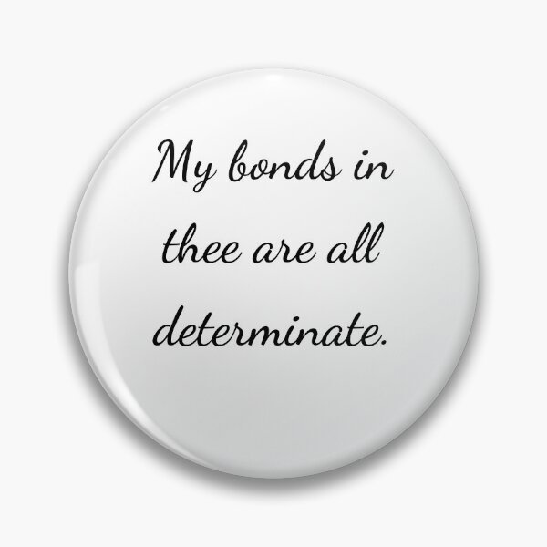 Item preview, “My bonds in thee are all determinate.” - handwriting black designed and sold by ariksworld.