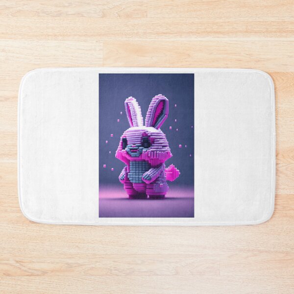 Item preview, Pixelated Pink Bunny designed and sold by writtengriffinc.