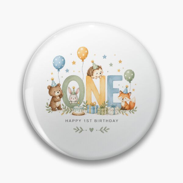 Item preview, Cute 1st Birthday Card for Boy | Woodland Animals Happy First Birthday designed and sold by Aesthetic-Avenue.