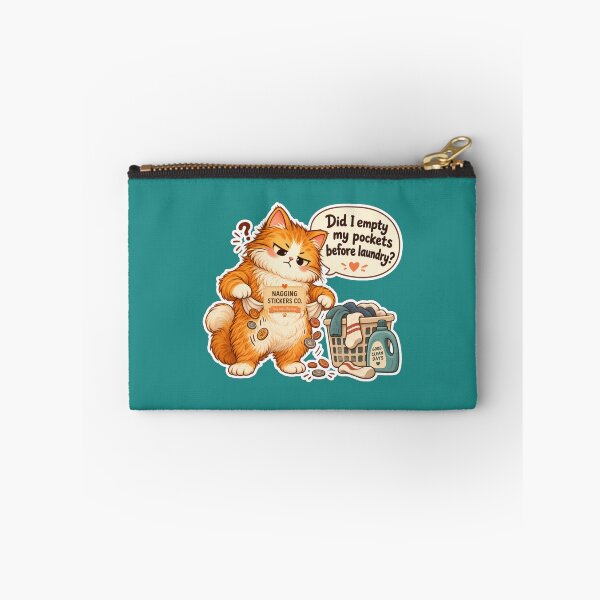 Item preview, NAGGINGCAT3 BY NAGGINGSTICKERSCO. DID I EMPTY MY POCKETS BEFORE LAUNDRY? MUNDANE COLLECTION | GREEN Edition | No.07 designed and sold by LaMaisonOfMY.