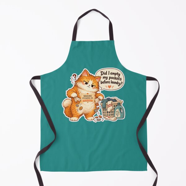 Item preview, NAGGINGCAT3 BY NAGGINGSTICKERSCO. DID I EMPTY MY POCKETS BEFORE LAUNDRY? MUNDANE COLLECTION | GREEN Edition | No.07 designed and sold by LaMaisonOfMY.