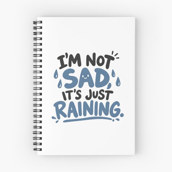 Item preview, Just Raining – Cute Rainy Day Typography designed and sold by zzz888.