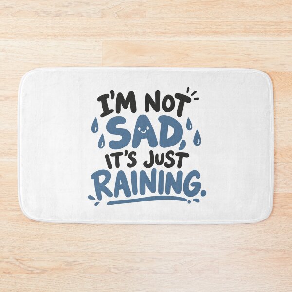 Item preview, Just Raining – Cute Rainy Day Typography designed and sold by zzz888.