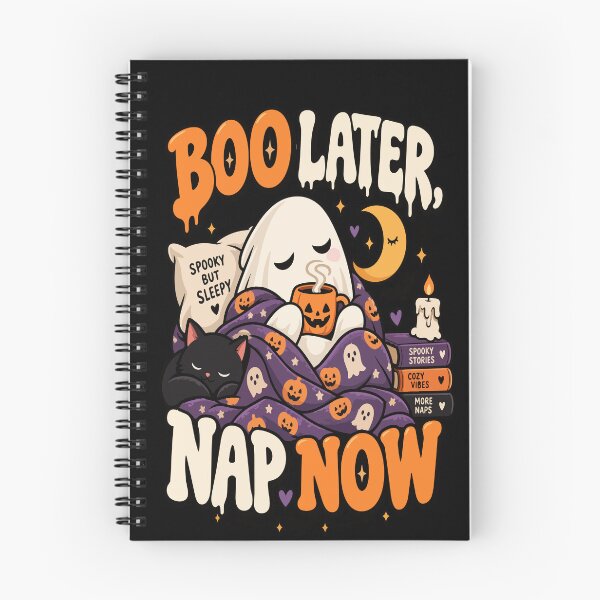 Item preview, Boo Later Nap Now Funny Halloween Ghost designed and sold by EveryTeeTale.