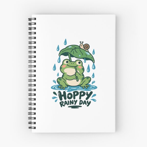 Item preview, Hoppy Rainy Day – Cute Frog and Snail Adventure designed and sold by zzz888.