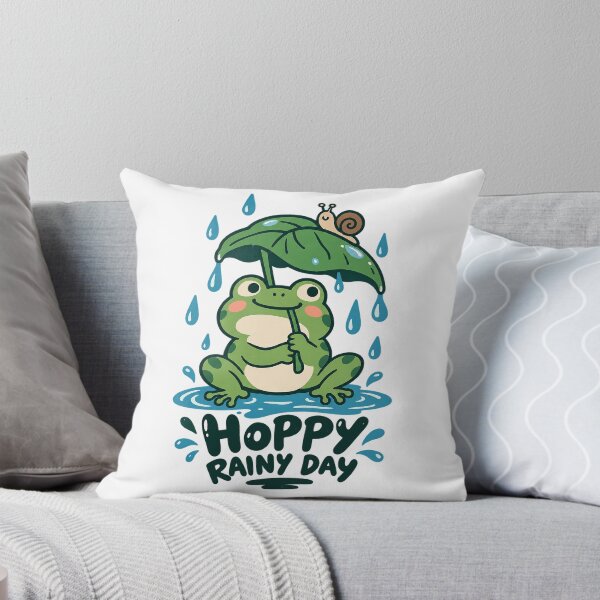 Item preview, Hoppy Rainy Day – Cute Frog and Snail Adventure designed and sold by zzz888.