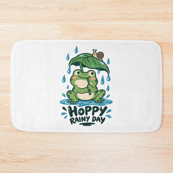 Item preview, Hoppy Rainy Day – Cute Frog and Snail Adventure designed and sold by zzz888.
