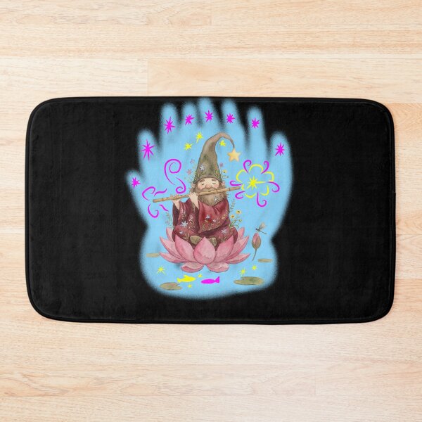 Item preview, Magical Forest Gnome Lotus Meditation designed and sold by VriaStudio.