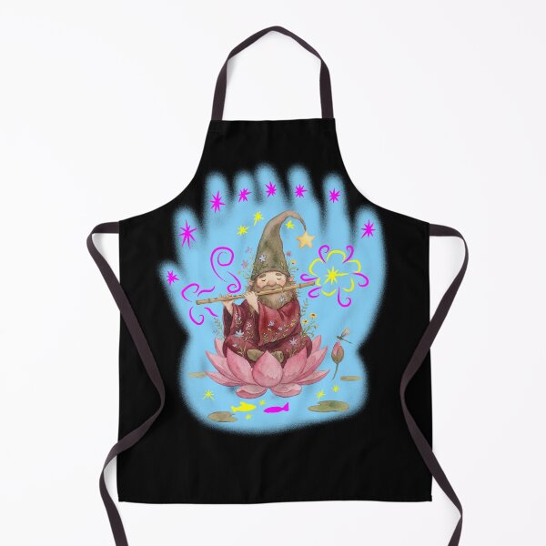Item preview, Magical Forest Gnome Lotus Meditation designed and sold by VriaStudio.