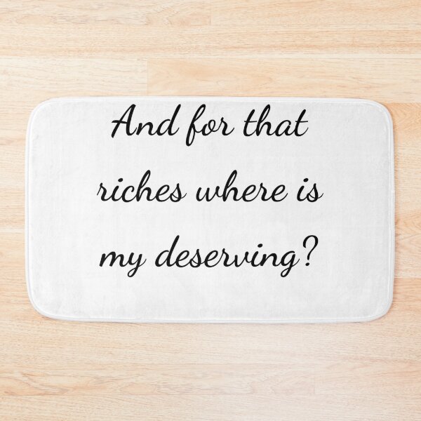 Item preview, “And for that riches where is my deserving?” - handwriting black designed and sold by ariksworld.