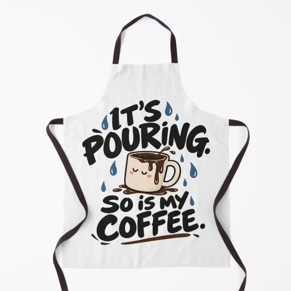 Item preview, It’s Pouring, So Is My Coffee – Cozy Rainy Day Humor designed and sold by zzz888.