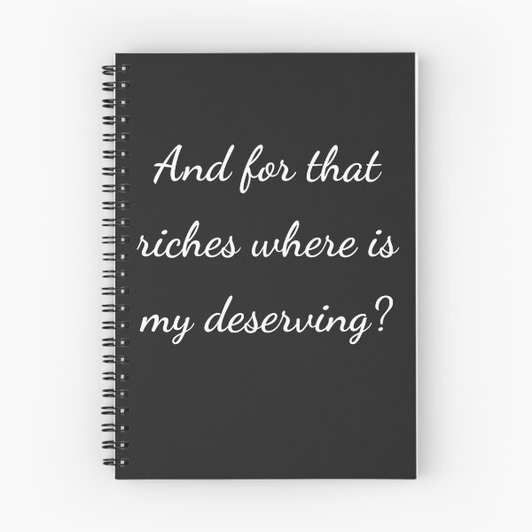 Item preview, “And for that riches where is my deserving?” - handwriting white designed and sold by ariksworld.