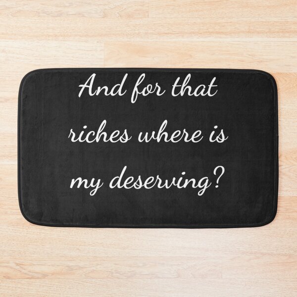 Item preview, “And for that riches where is my deserving?” - handwriting white designed and sold by ariksworld.
