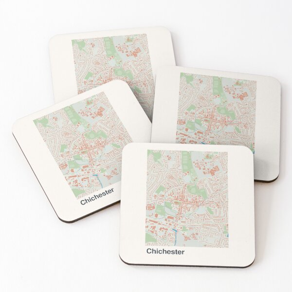 Item preview, Chichester Minimalistic Map Art designed and sold by MapsNerd.