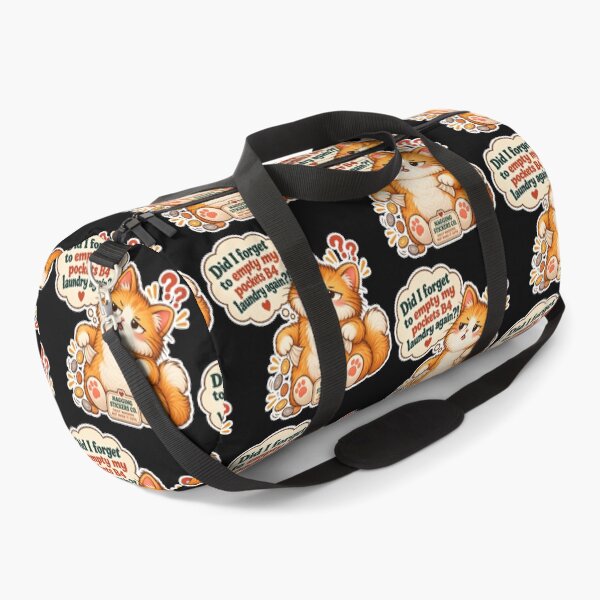 Item preview, NAGGINGCAT3 BY NAGGINGSTICKERSCO. DID I FORGET TO EMPTY MY POCKETS B4 LAUNDRY AGAIN?! MUNDANE COLLECTION | BLACK Edition | No.01 designed and sold by LaMaisonOfMY.